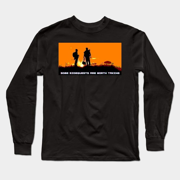 sidequests Long Sleeve T-Shirt by monoblocpotato